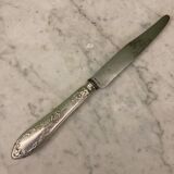 6 silver-plated dessert knives by SFAM and Rumèbe in the Louis XVI style from Narbonne.