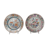 Pair of China porcelain plates, India Company, 19th