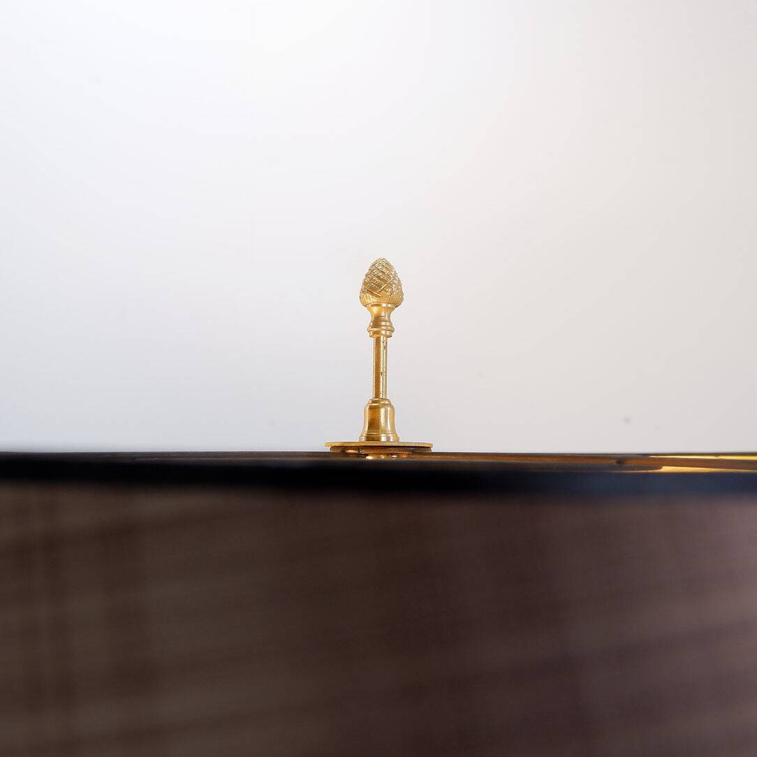 Pineapple Brass Floor Lamp in the Style of Maison Charles, Circa 1970