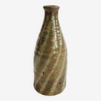 Vintage ceramic bottle vase by Arnold Zanher, Switzerland 1970s.