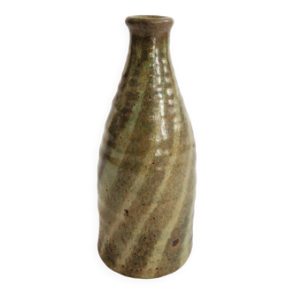 Vintage ceramic bottle vase by Arnold Zanher, Switzerland 1970s.