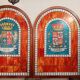 Pair of stained glass windows