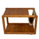 60s 70s teak table side table newspaper stand Danish Design Denmark