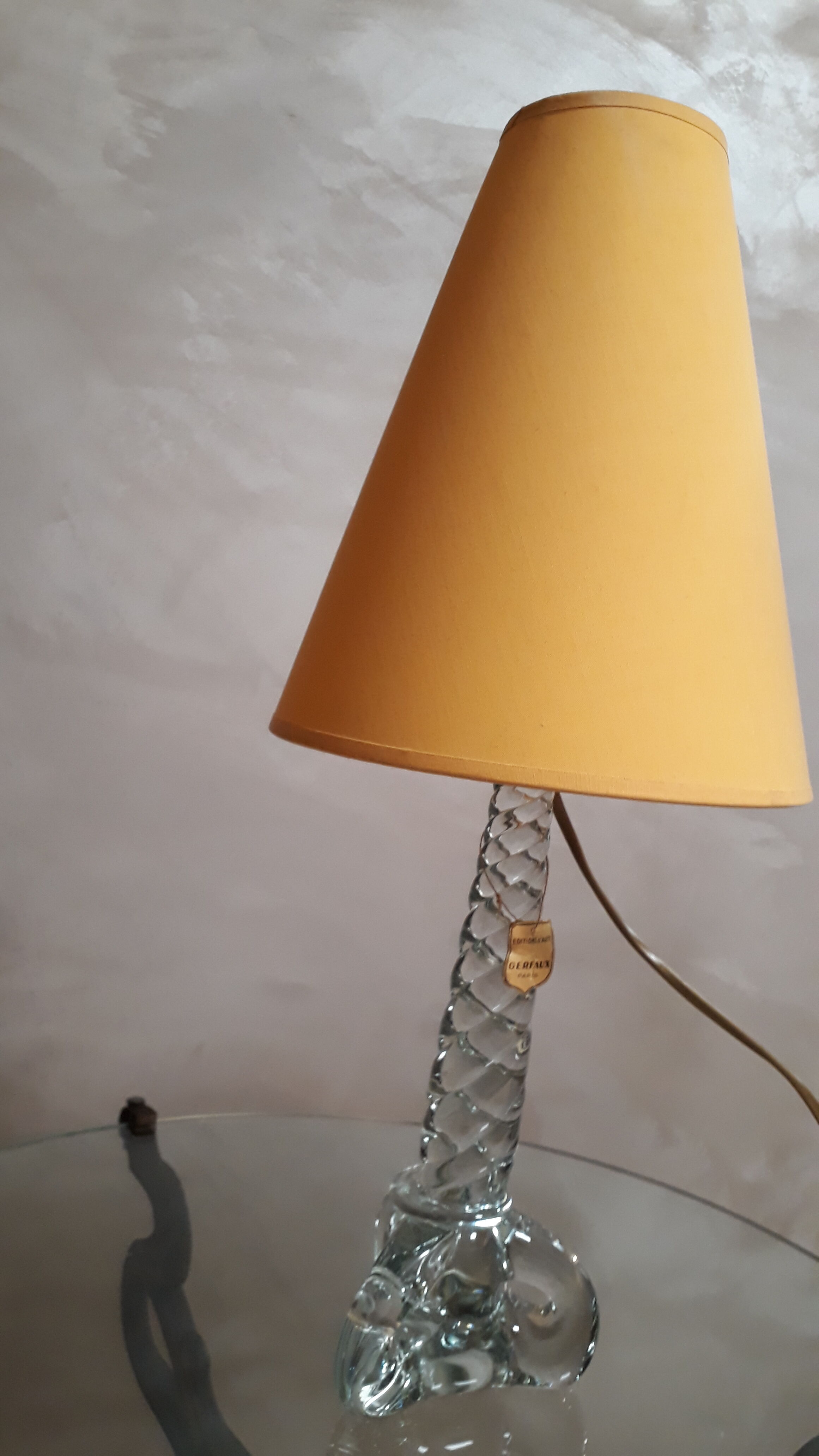 Crystal lamp blown glass