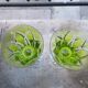 2 wine glasses 16cl crystal saint Louis unsigned Camargue Vert Chartreuse