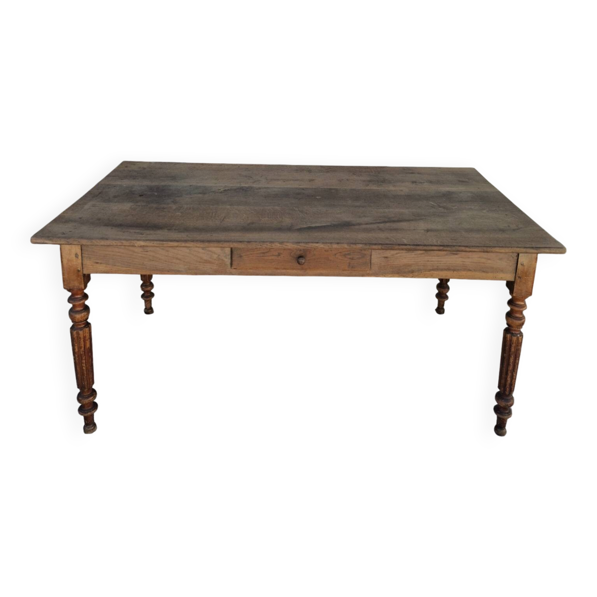 Table de ferme, bistrot, rustique en chêne massif