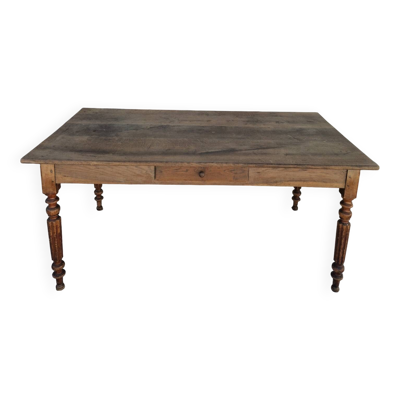 Table de ferme, bistrot, rustique en chêne massif