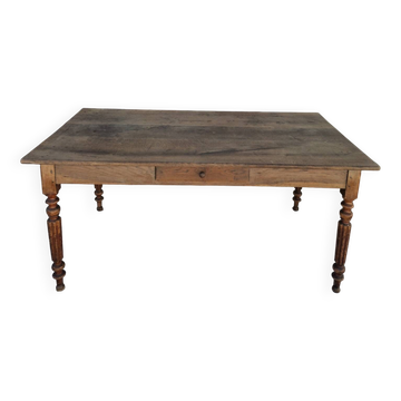 Rustic bistro farmhouse table in solid oak