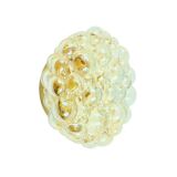 Mid-Century Modern Amber Bubble Glass Wall Light by Helena Tynell, 1960s