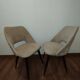 Beige vintage shaggy chairs