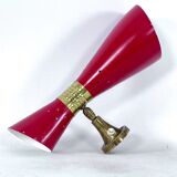 Italian Mid-Century single double cones wall lamp, 1950s