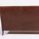 1970’s Danish Modern cognac leather sofa