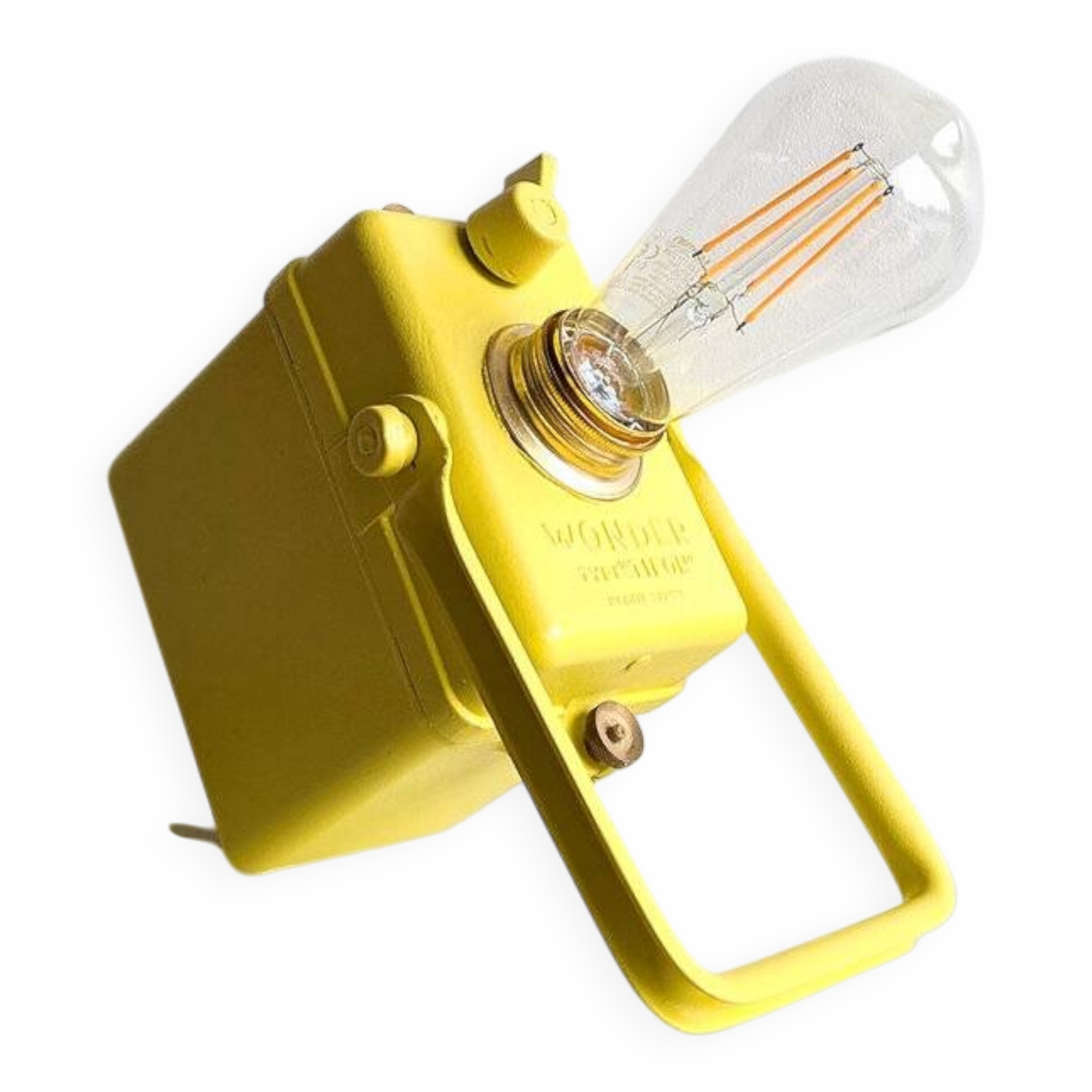 Vintage table lamp Wonder Tifon yellow