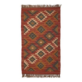 2.5 x 4 jute handwoven kilim runner carpet, rug, 75 x 120 cm