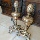 18th Century Dolphin Andirons