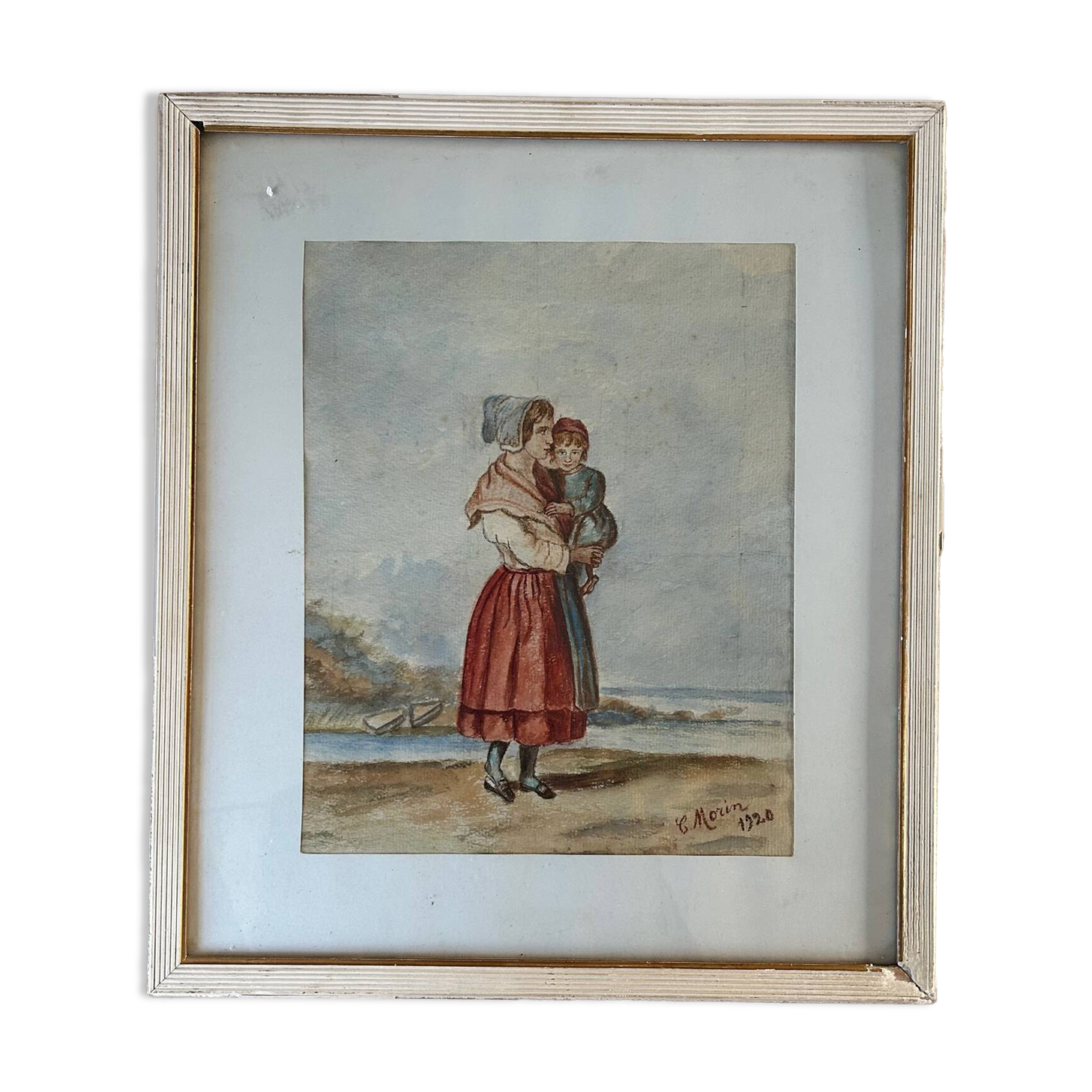 A woman and her child