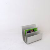 Aluminum Magazine Rack by Pierre Vandel for Espace Pierre Cardin, 1970s