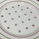 Lot of ten stamped Lunéville Imperial Flan ceramic plates