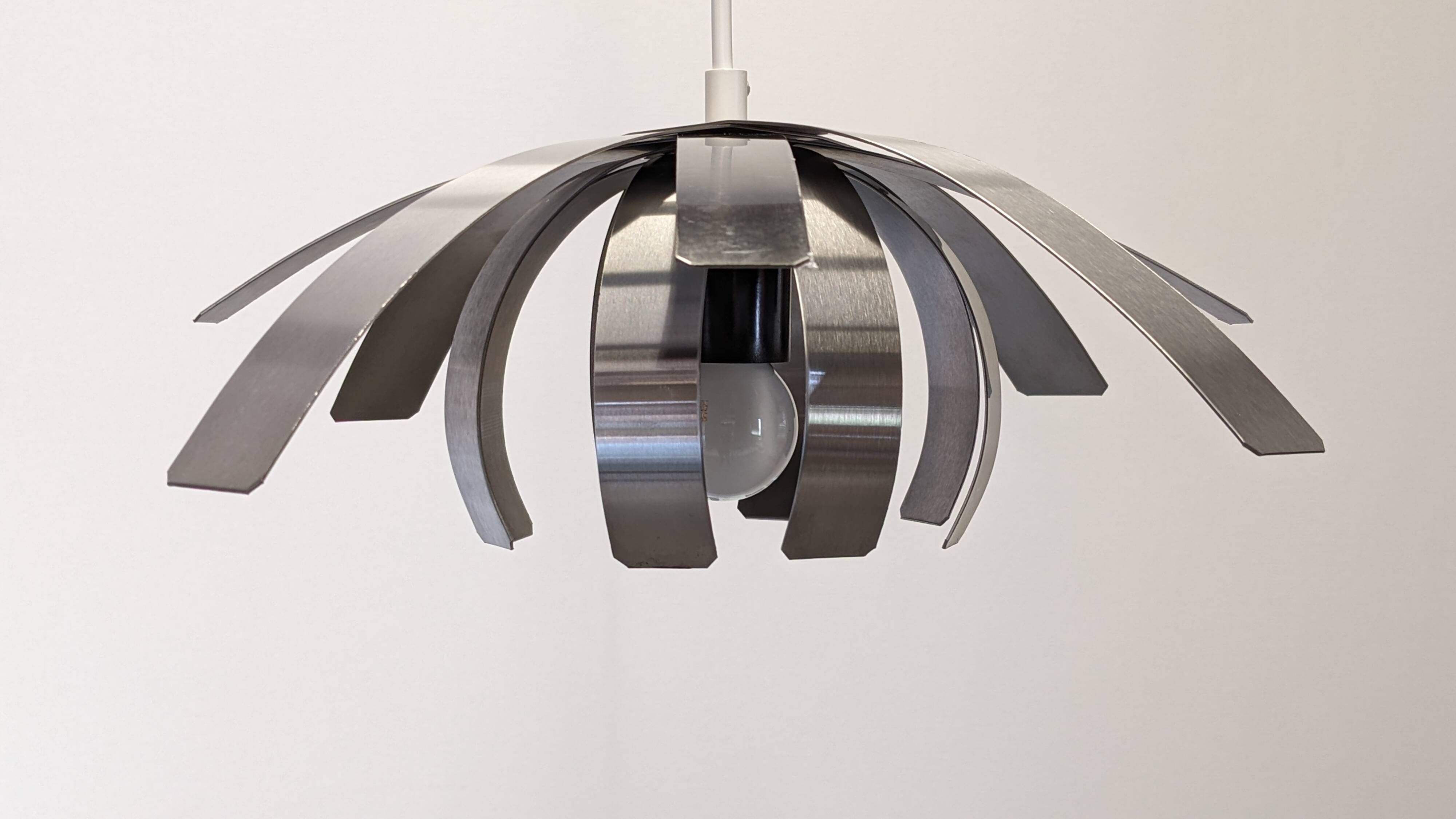 Space Age "Flower" pendant light by Jocelyne Trocmé for Oxar France circa 1970