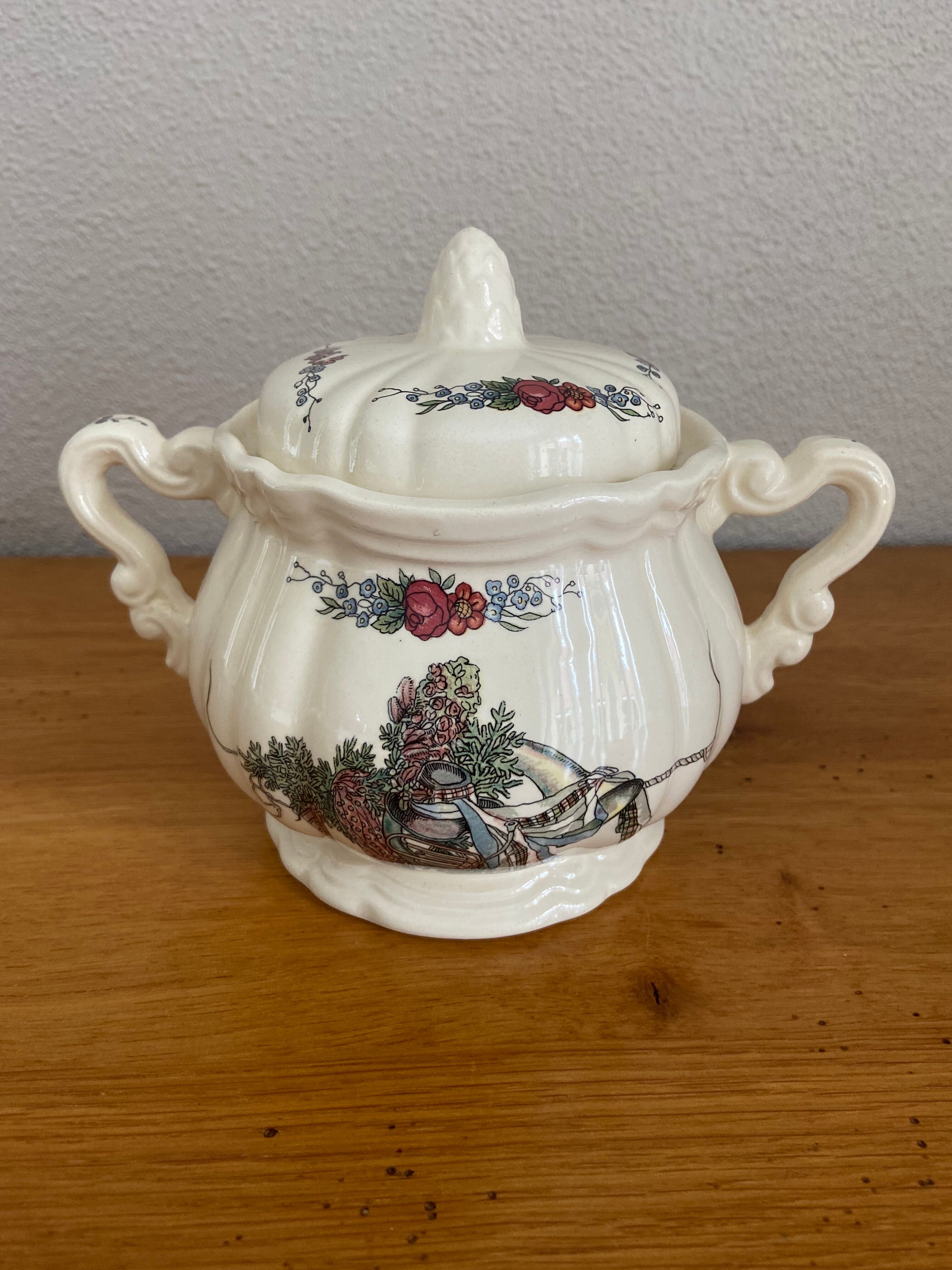 Lot service alsacien obernai sarreguemines vintage, 38 pieces