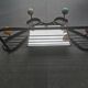 Vintage wall coat rack with mirror