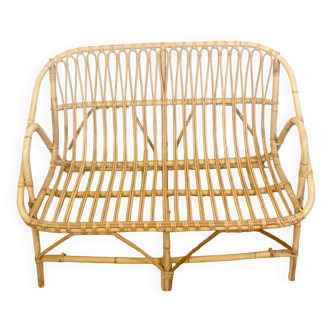 Vintage rattan sofa