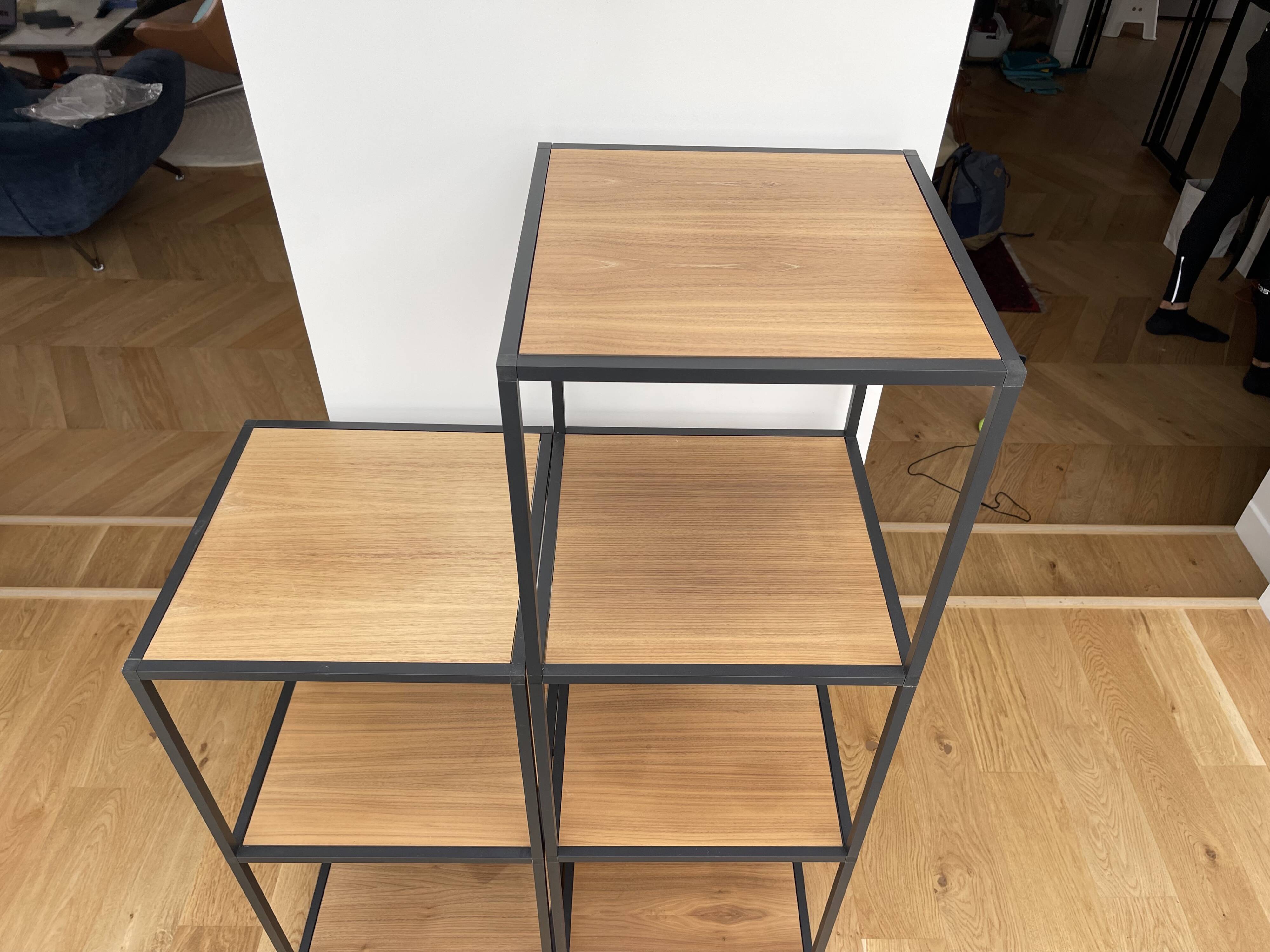 Lot de 2 étagères Fatboy Molecube verticales finition noyer