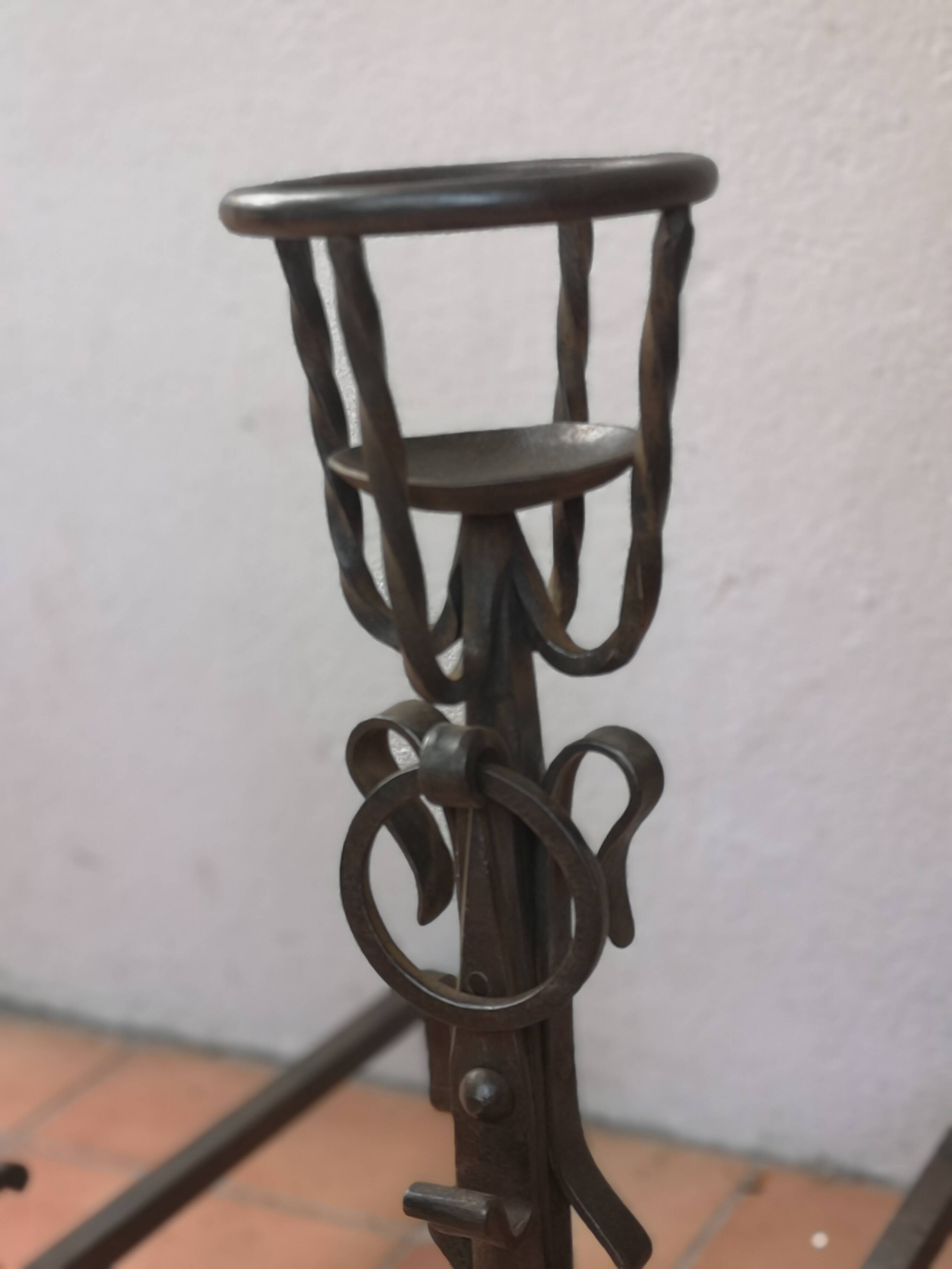 Pair of wrought iron channels