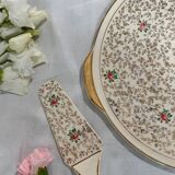 Vintage pie dish and server set