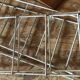 Vintage modular wall shelf with 4 supports and 5 levels.
