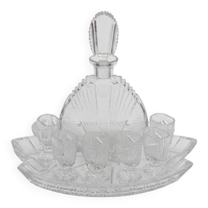 Carafe à liqueur bavaroise, - verres