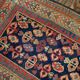 Old caucasian carpet gendje handmade 106cm x 222cm 1880s, 1b519