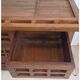 Teak chiffonier with its mirror
