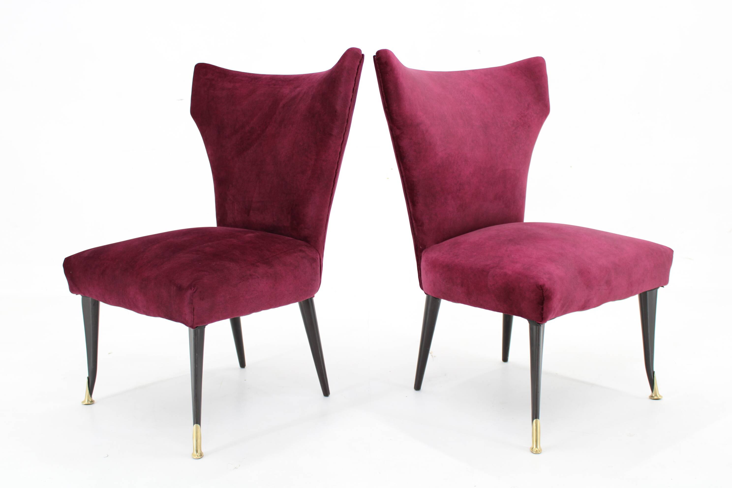 1950s Pair of Italian Chairs, Restored