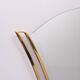 Hourglass shaped Brass Wall Mirror 1970s
