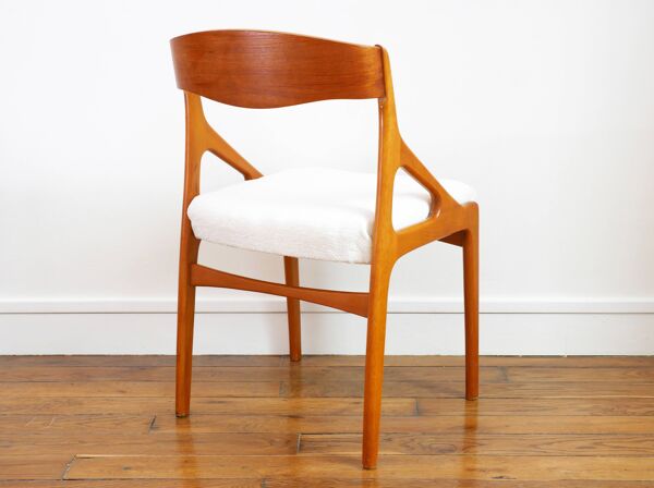 Chaise Baumann - Entièrement restaurée - Tissu, mousse & sangles : neuf