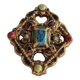 Marc Roussel Polychrome Ceramic Cross