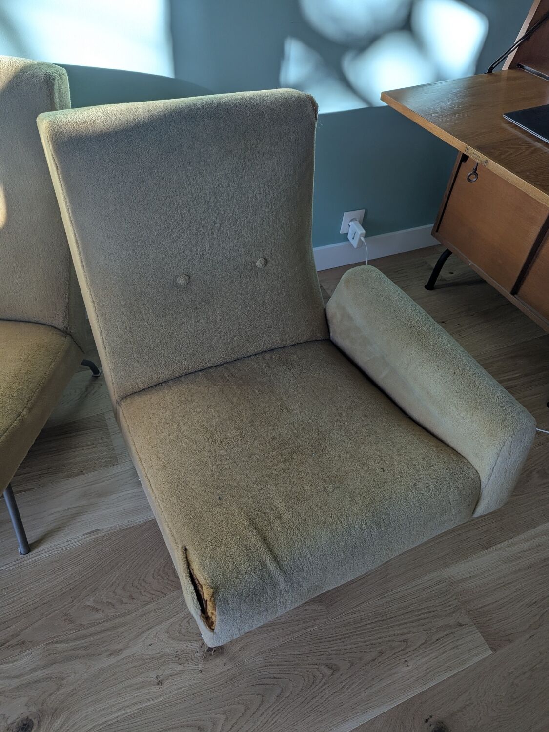 Canapé modulaire modèle 743 par Joseph-André Motte pour Steiner 1960