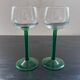 Pair of white wine glasses