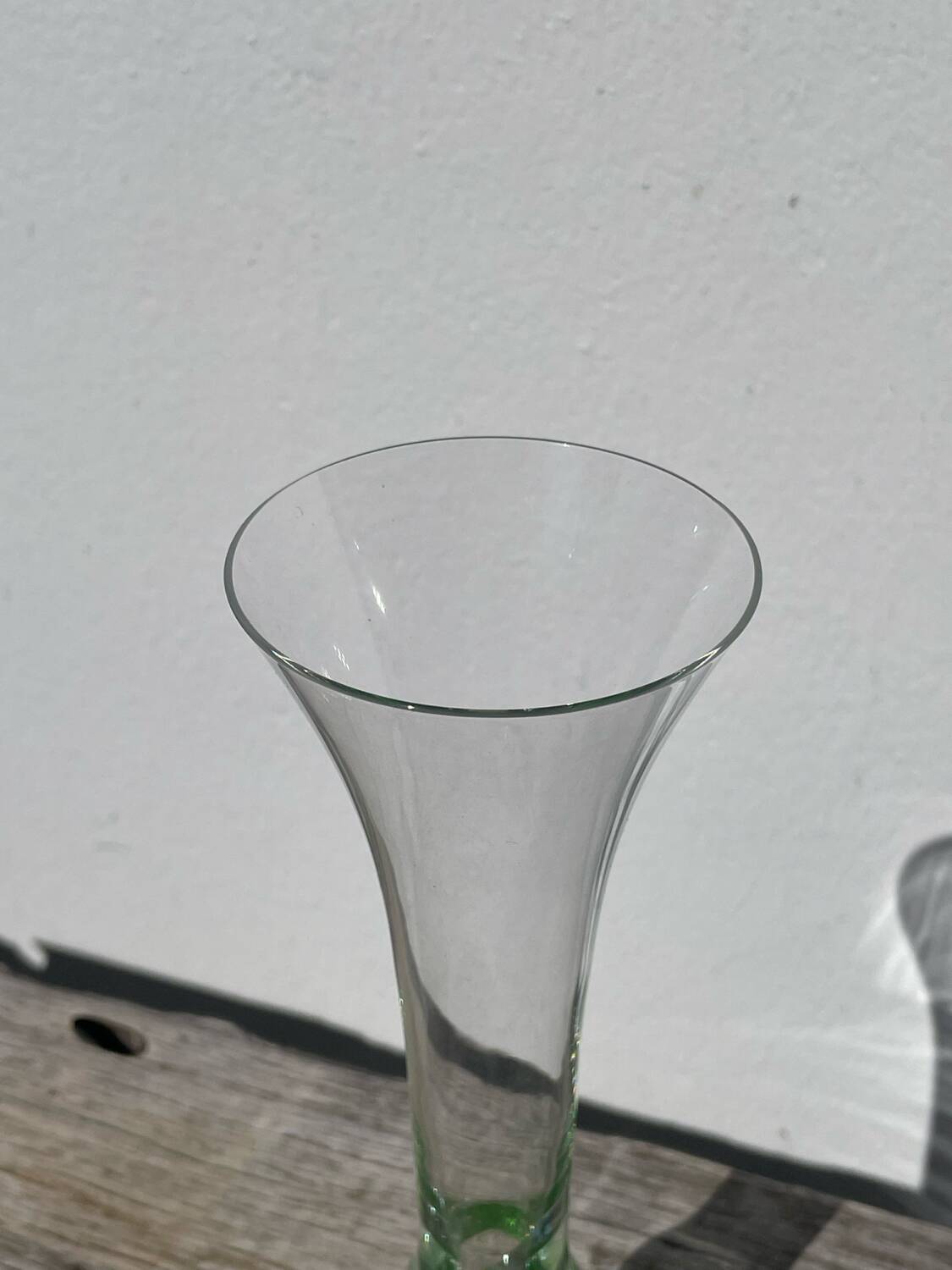 Green Murano glass vase