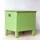 Table de rangement industrielle verte, années 1960