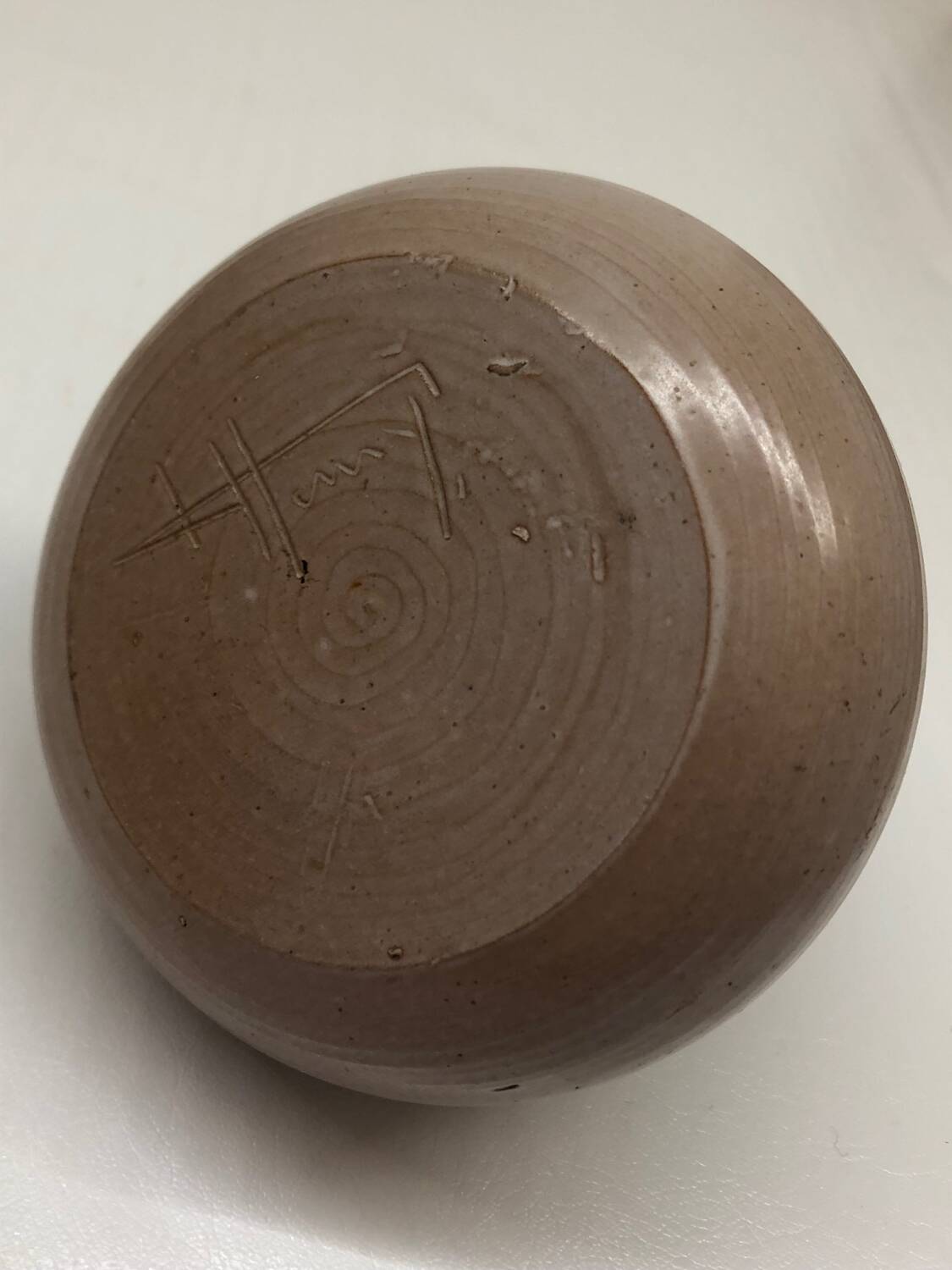 Flower frog vase by Françoise Henry