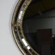 Hollywood Regency Style Oval Brass Bezel Mirror – 1970