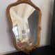 Golden wood mirror