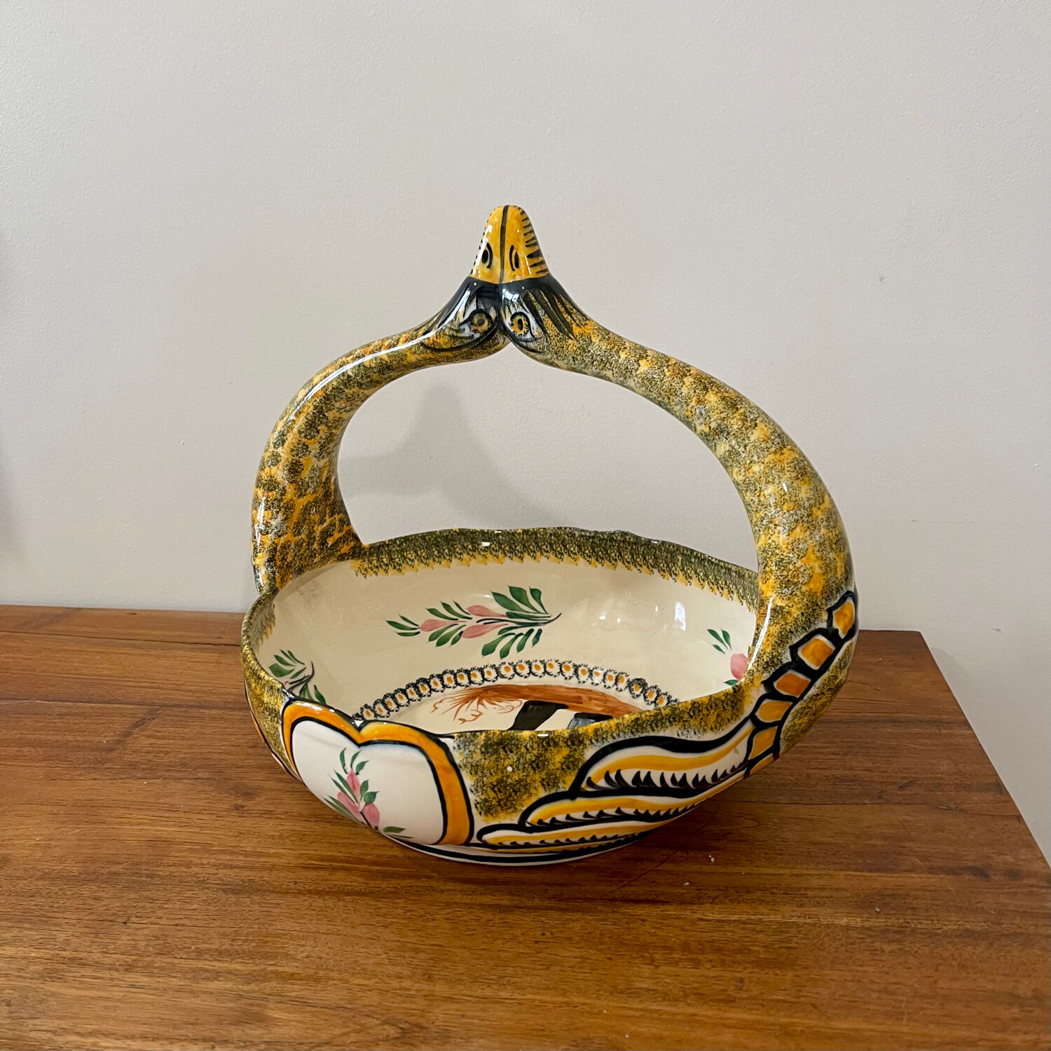 Henriot ceramic basket