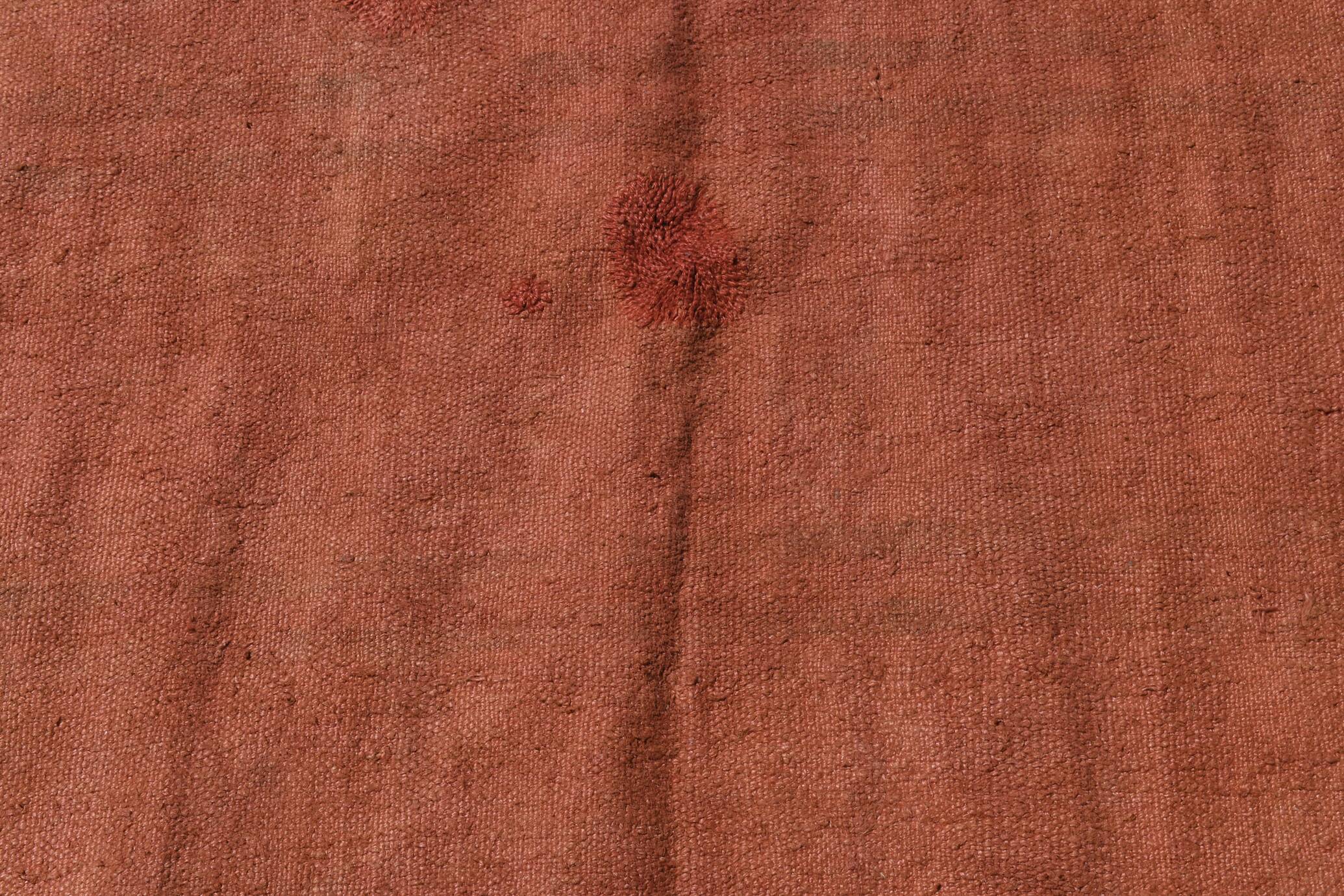 5x10 Burnt Orange Designer Vintage Oushak Kilim Rug, 164x305 Cm