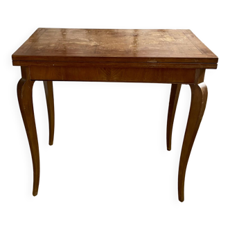 Extendable dining table with curved legs, France 1950