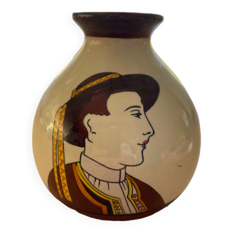 HB Quimper ball vase