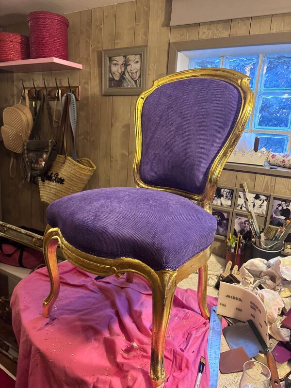 Lot de 2 chaises type nourrice