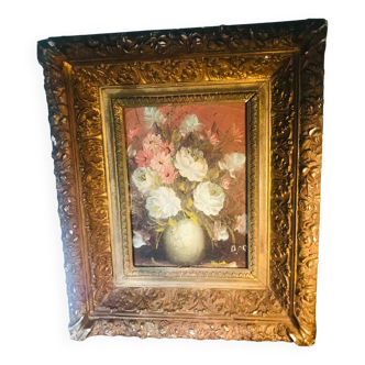 Bouquet of flowers frame Charles